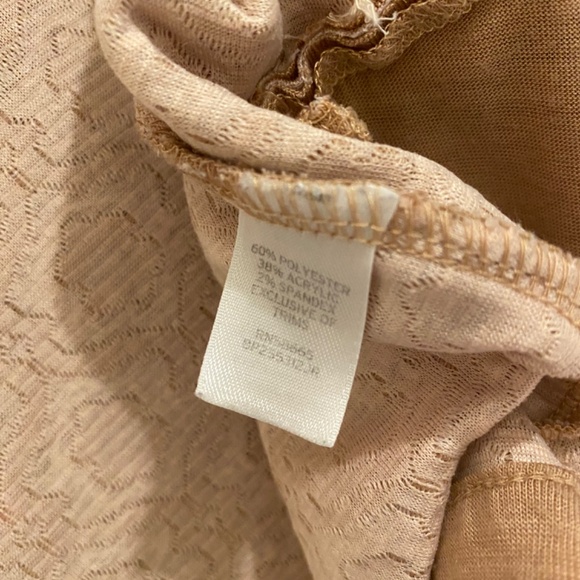 Frenchi Tan and Cream Patterned Cardigan - Picture 6 of 6